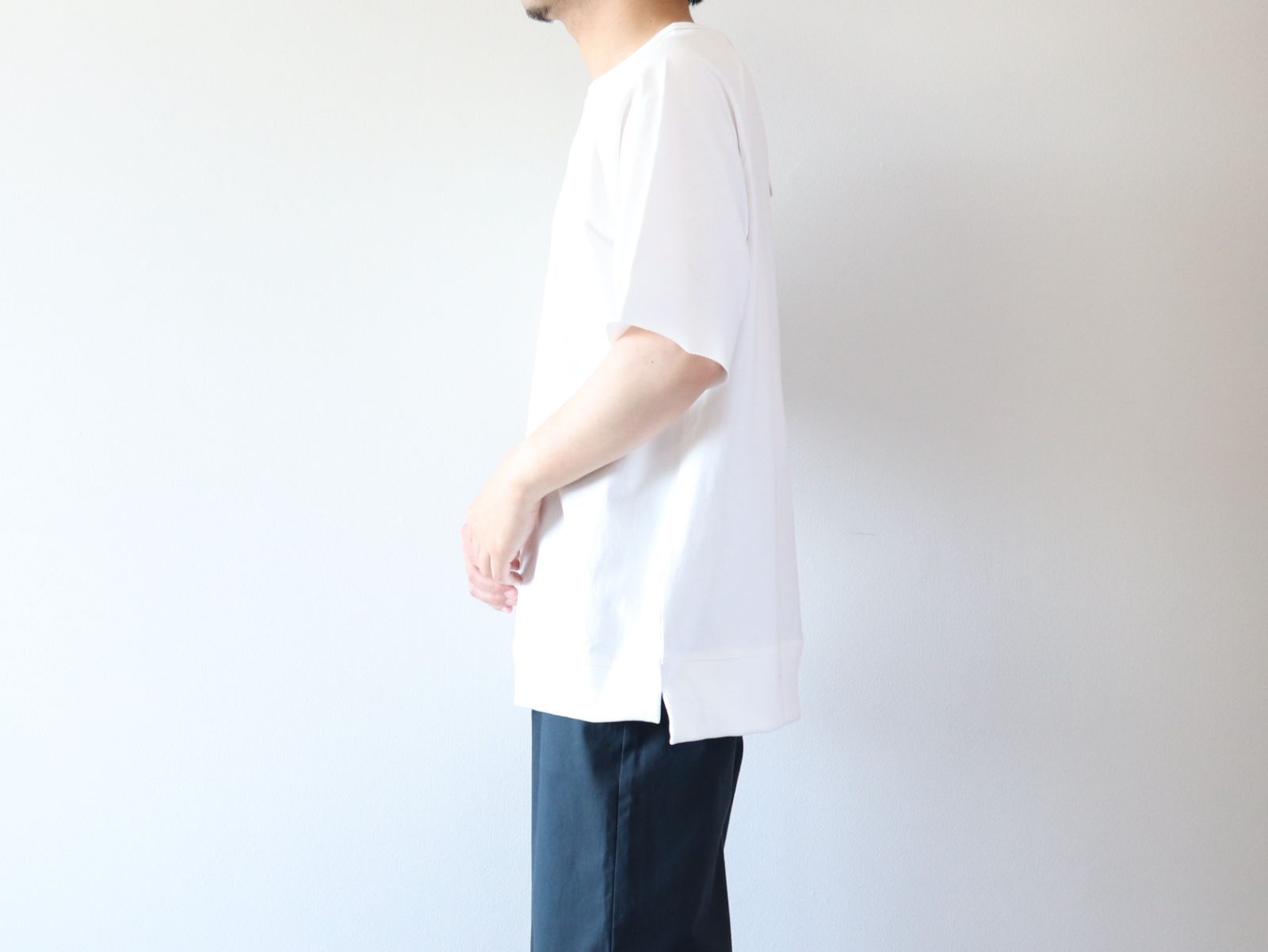 【新規購入】PLESIC / PAPER STRETCH SWEAT - OFF/M Tシャツ/カットソー(半袖/袖なし)