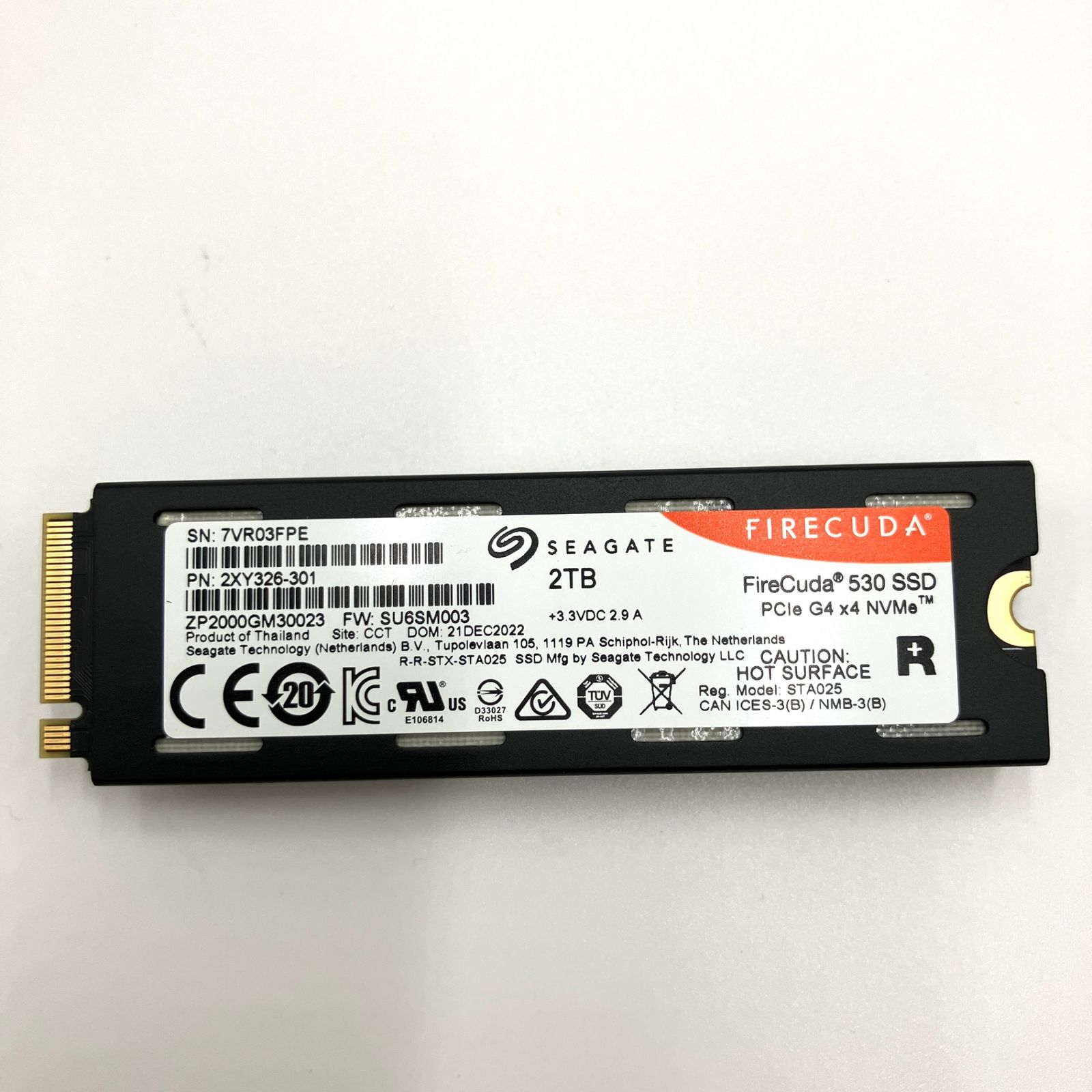 Seagate FireCuda 530 M.2 内蔵 SSD ヒートシンク付き PS5 動作確認 ...