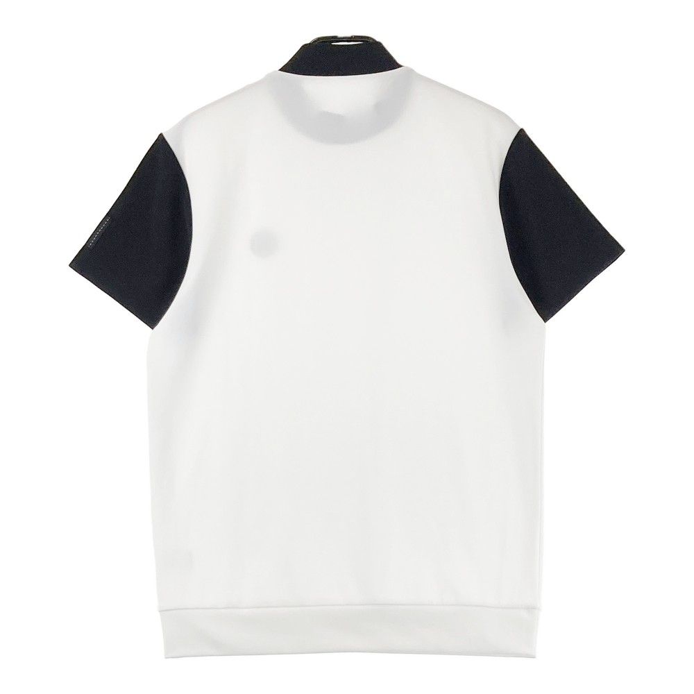 サイズ：L IZREEL イズリール 2024年モデル ハイネック 半袖Tシャツ  ブラック系 [240101461648] ゴルフウェア メンズ ストスト IZREEL イズリール 2024年モデル ハイネック 半袖Tシャツ