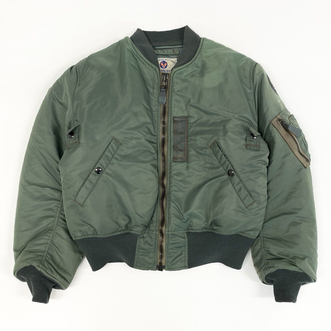 69f21 BUZZ RICKSON バズリクソンズ MA-1 エアロメディカル 500着 フライトジャケット ミリタリー 36 カーキ メンズ