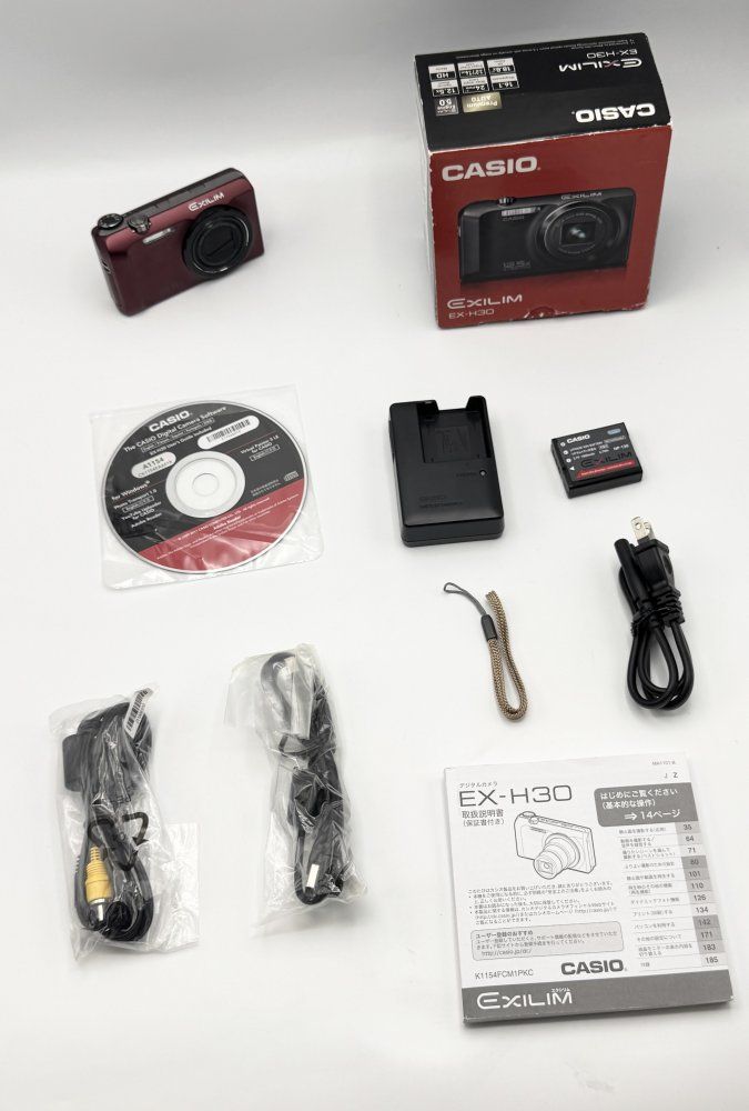 CASIO デジタルカメラ EXILIM レッド EX-H30RD 中古CASIO デジタルカメラ EXILIM レッド EX-H30RD