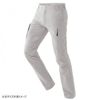アイトス ストレッチカーゴパンツ ノータック 男女兼用 シルバーグレー M 7843