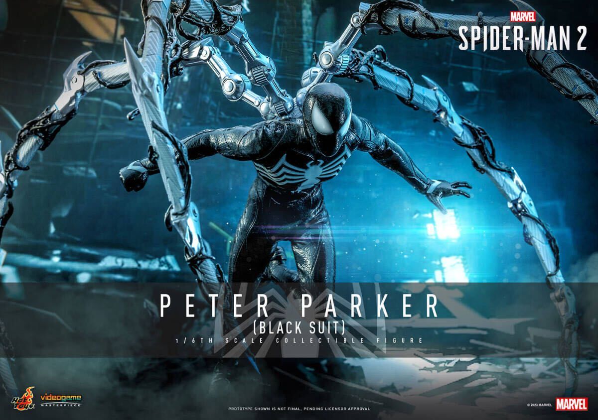 ホットトイズ 1/6 ピーター・パーカー スパイダーマン ブラック