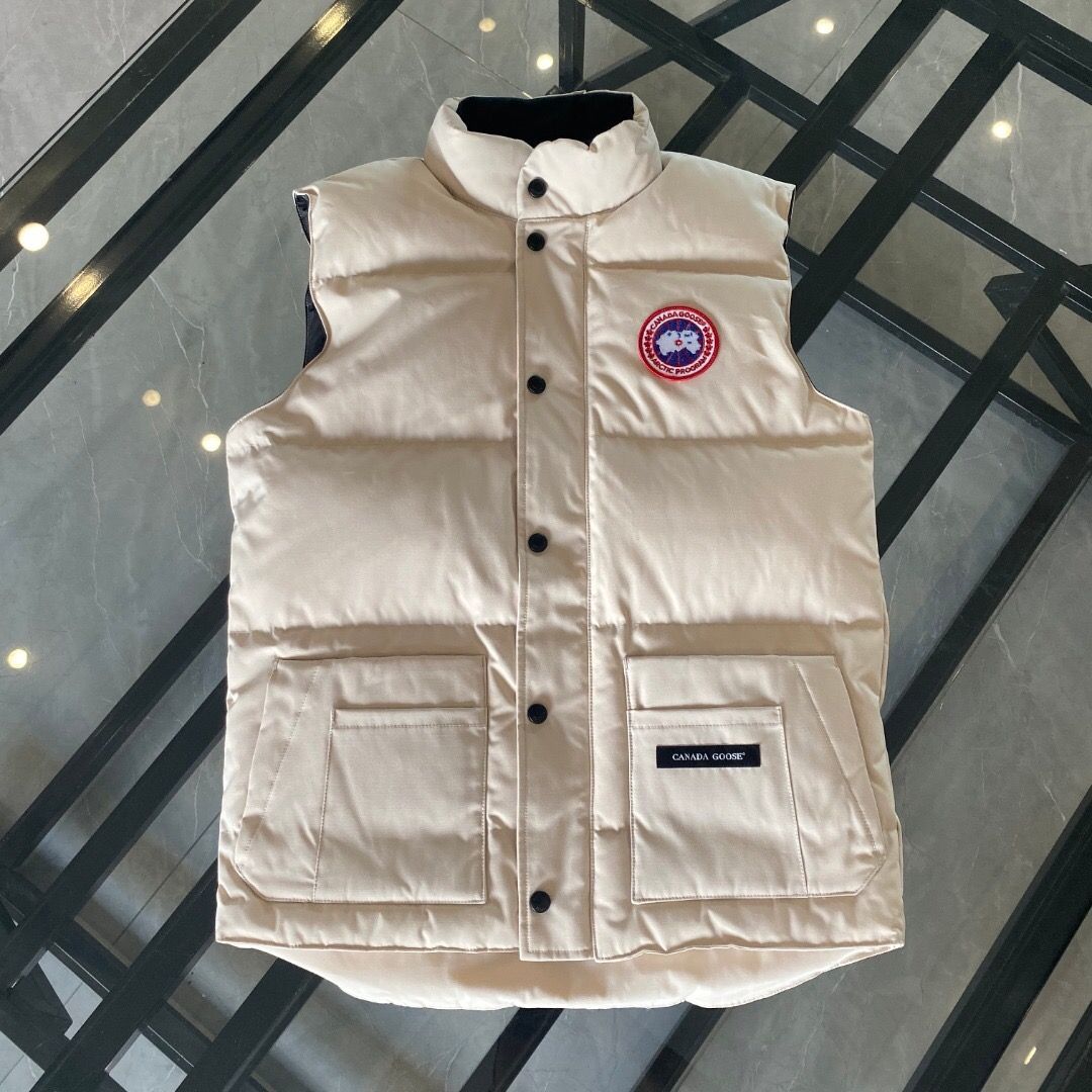 新品 カナダグース ダウンベスト 男女兼用 ホワイト - メルカリ