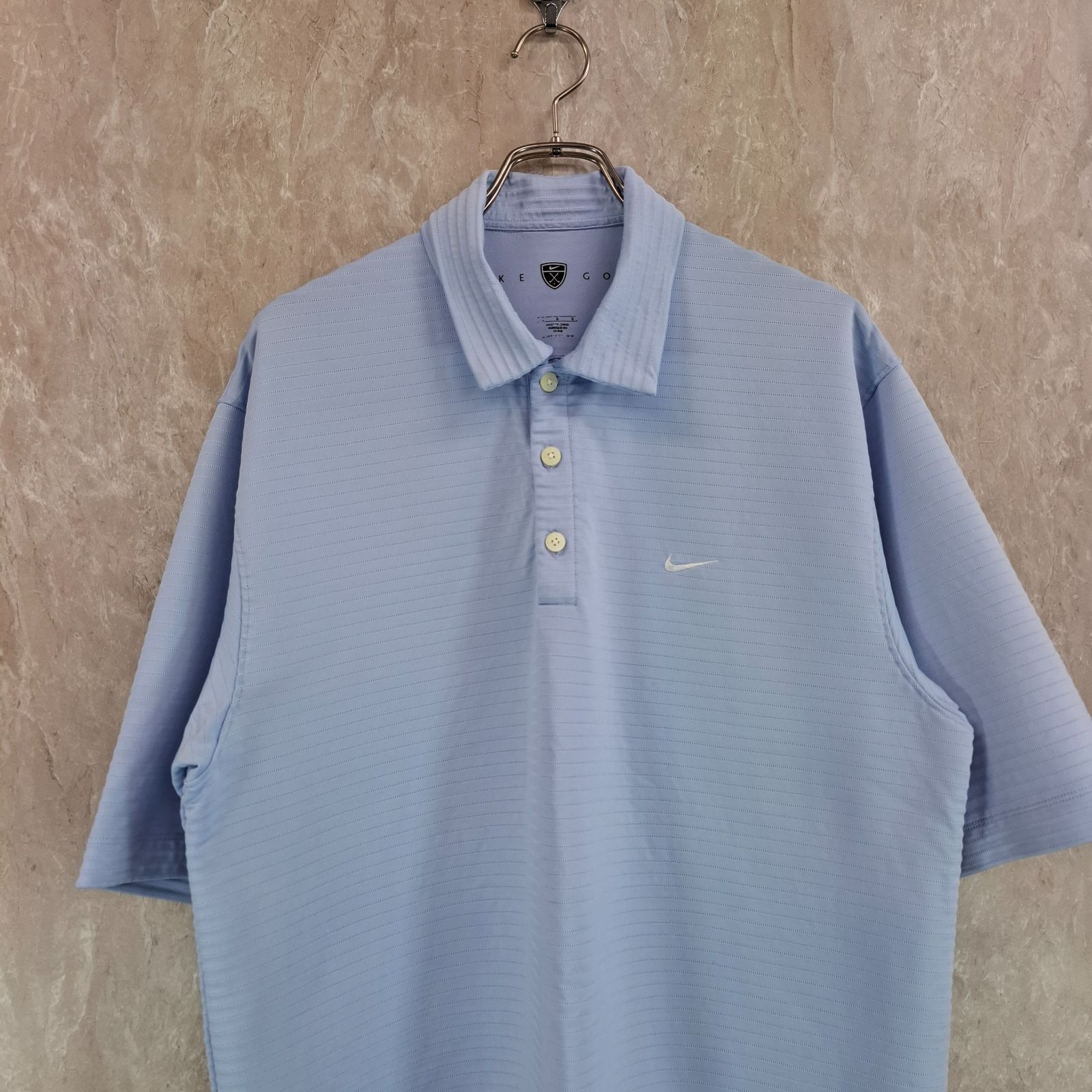 NIKE GOLF ナイキ DRI-FIT UV ブランドロゴ 刺繍 ボーダー風 NIKE GOLF ナイキ DRI-FIT UV ブランドロゴ 刺繍 ボーダー風