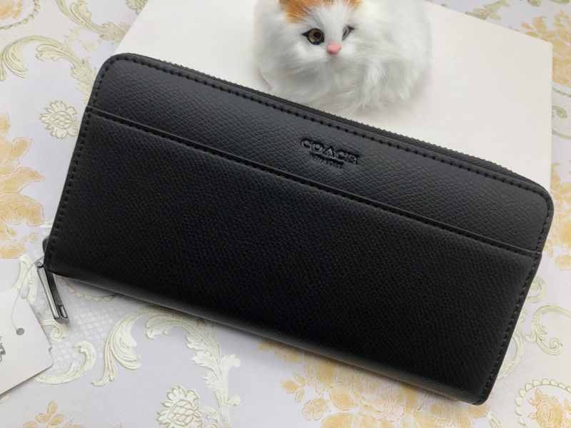 COACH 財布 コーチ 長財布 アコーディオン ジップ ウォッシュド