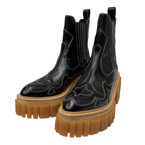 ◈ ステラ マッカートニーSTELLA McCARTNEY EMILIE MAT ALTER MAT エミリー マット オールター マット ブーツ ブラック 37 23.5
