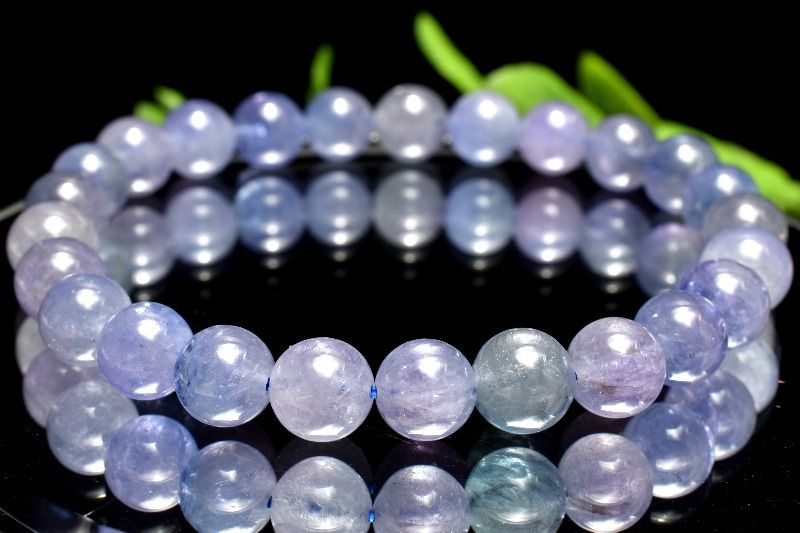 １点物 高品質 マルチカラー タンザナイト 7.5mm ブレスレット パワーストーン 天然石 _MA9918