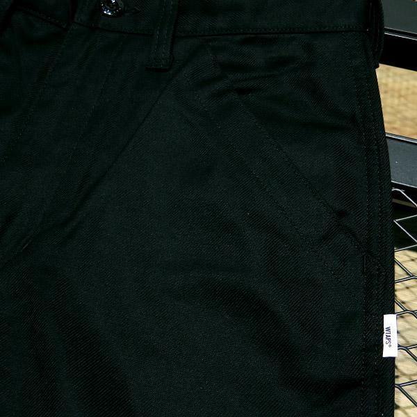 WTAPS WOD/TROUSERS/COTTON.SERGE/ベイカーパンツ黒 WTAPS ベイカー