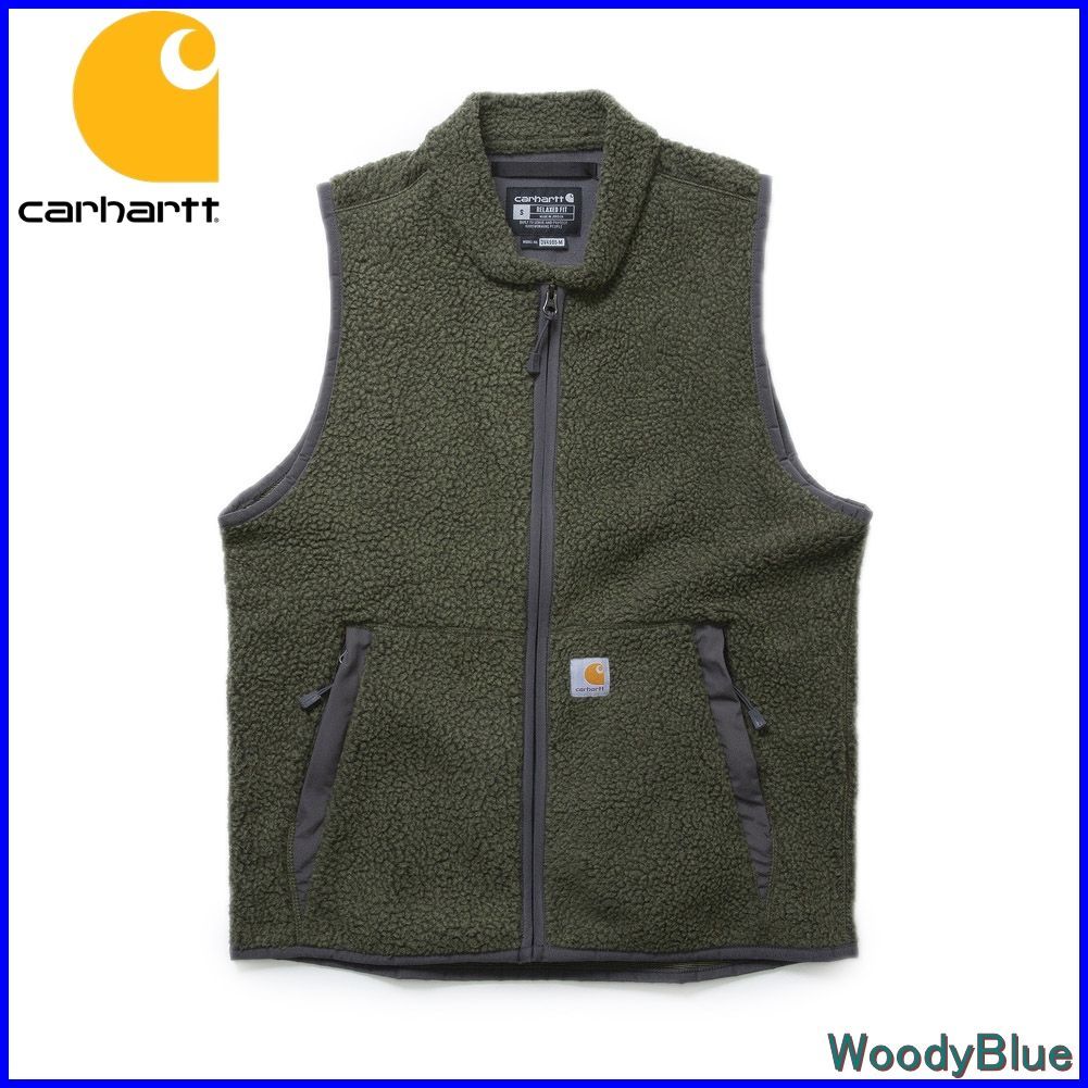 新品】カーハート ボアフリースZIPベスト CARHARTT 104995 M RELAXED