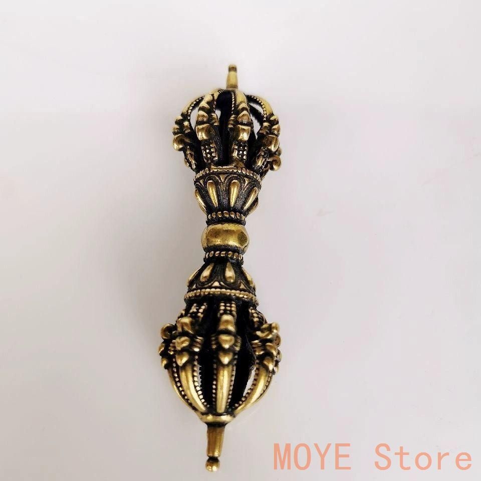 銅製 法器 象鼻金剛降魔杵 招財 辟邪 開運 装飾品 工芸品 置物 銅製 法器 九股金剛杵 降魔杵 工芸品 置物 - メルカリ