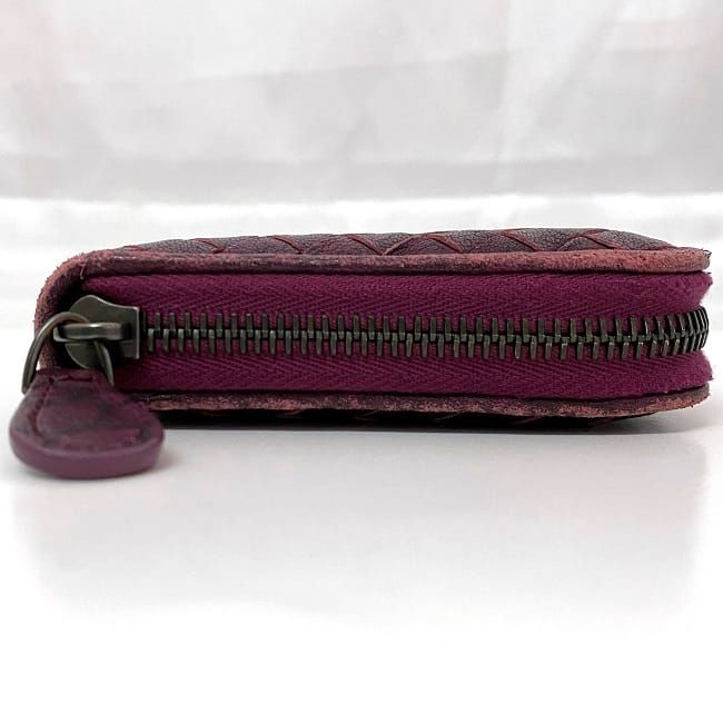 ボッテガヴェネタ ラウンドファスナー 長財布 ボルドー イントレ