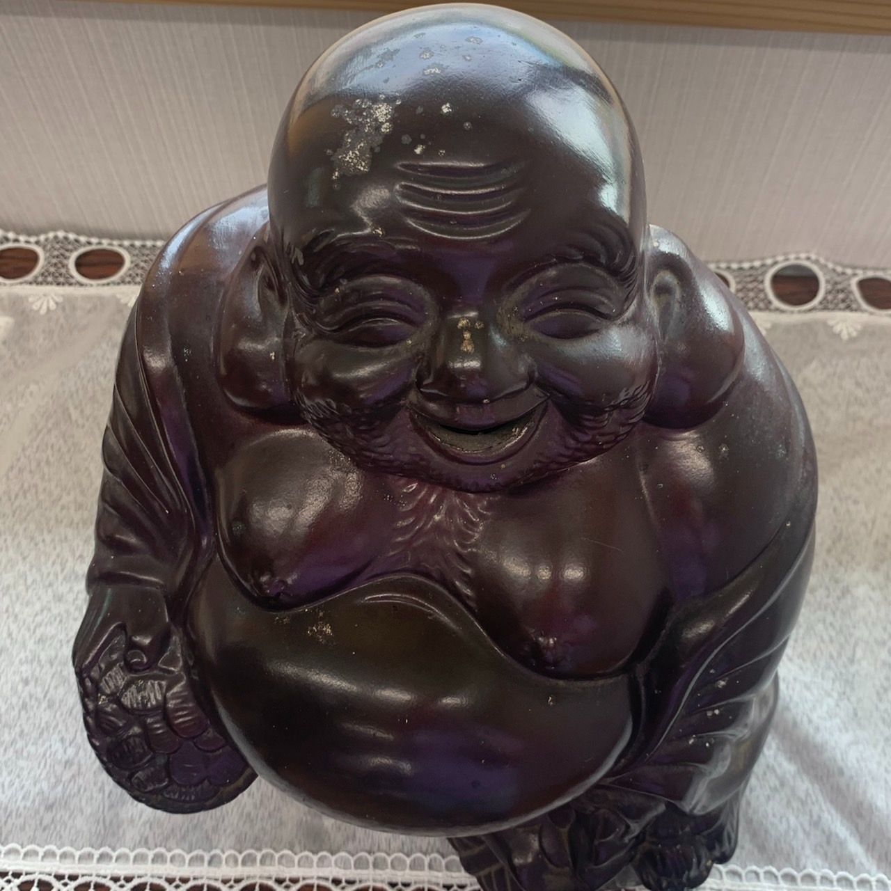 萩焼布袋様の置物