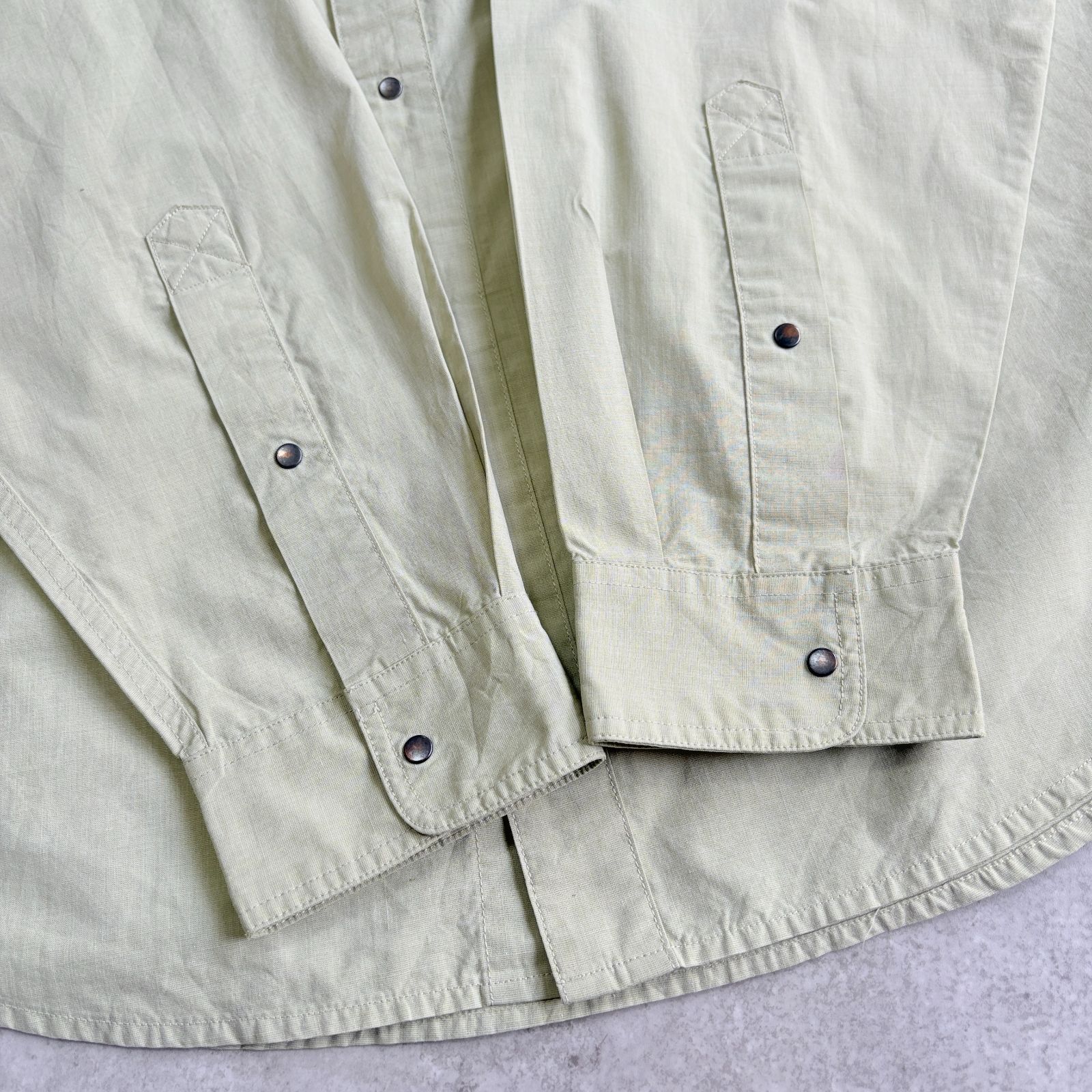 [レア］97年製 patagonia パタゴニア 長袖シャツ　ビンテージ 97年製 patagonia Island Hopper L/S Shirt カーキ L 90s