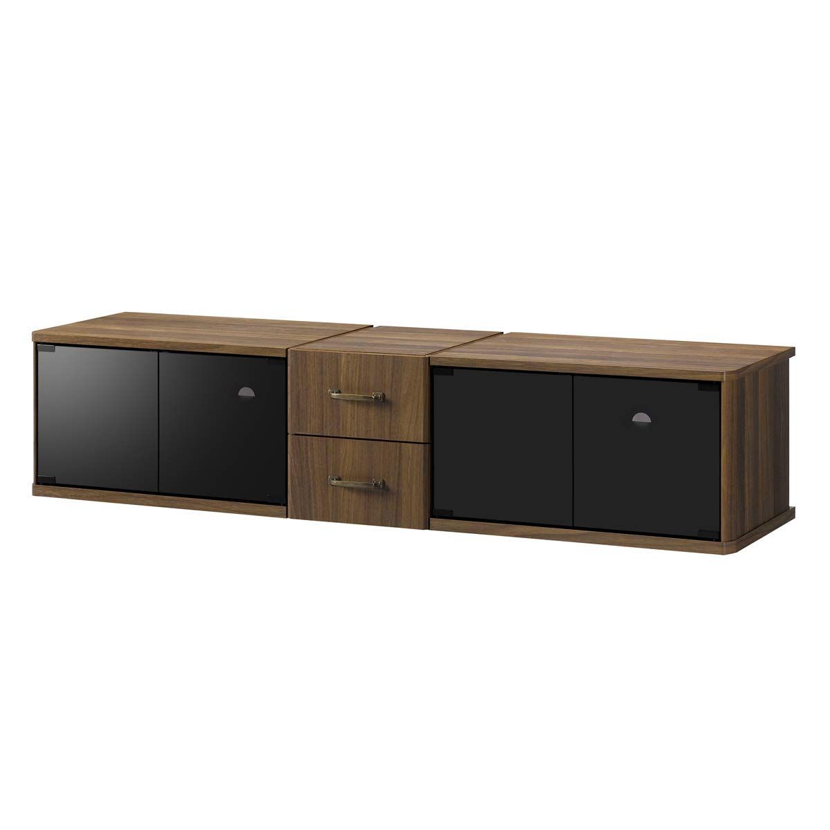 【在庫処分】65型 幅148cm Nect ブラウン テレビ台 キャスター付き 朝日木材加工 NCA-1500AV-DB