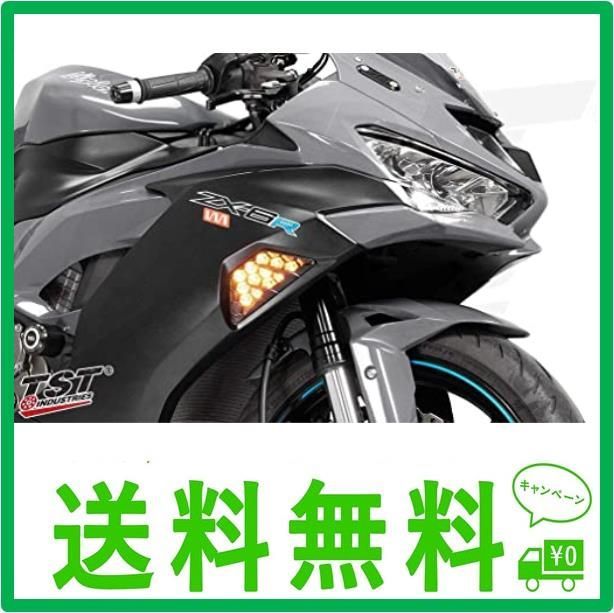 シーケンシャル/ポジション機能付 TST NEXUS フロント LEDウィンカー (シーケンシャル) ZX6R(13-24) ZX25R ZX4R  NINJA1000(17-19) NINJA650(12-23) NINJA400(18-23) NINJA25 - メルカリ