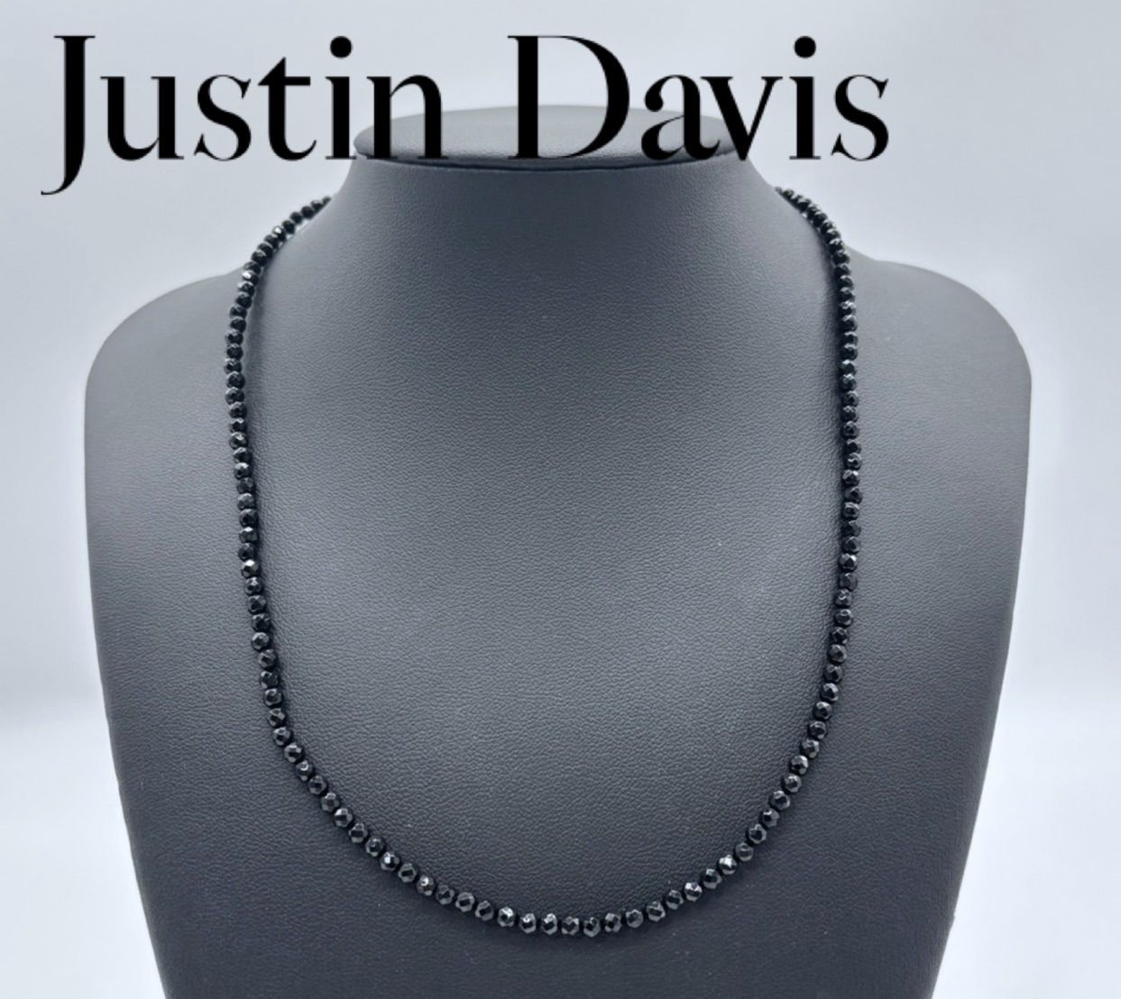 JustinDavis ジャスティンデイビス オニキス ネックレス 黒 JD Justin Davis/ジャスティンデイビス】 オニキス ネックレス