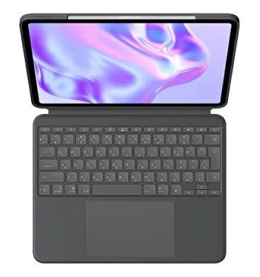 未開封 Logicool Combo Touch iPad Pro 13インチ M4対応 キーボードケース iK1276GRA トラックパッド搭載 日本語配列 グレー 送料無料
