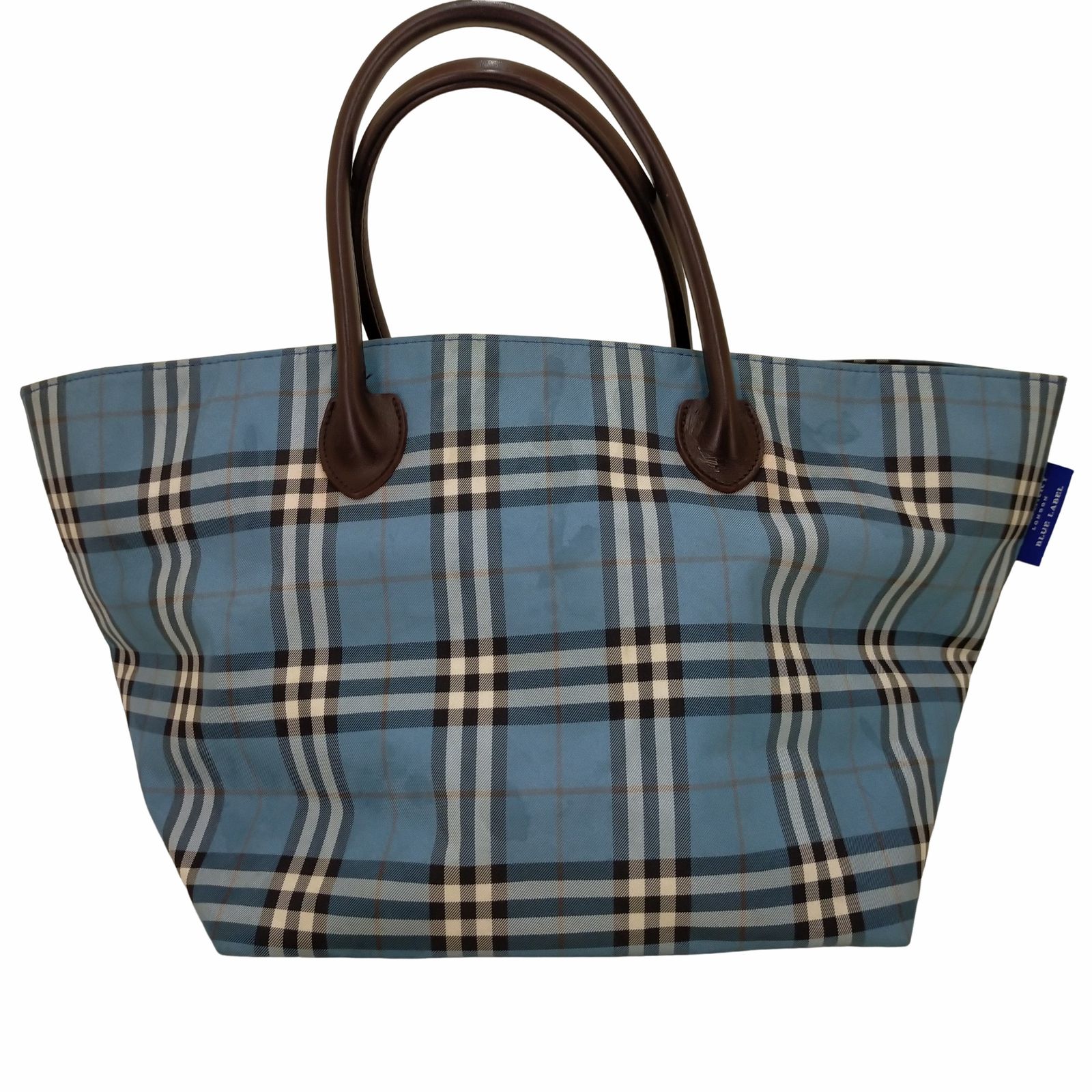 バーバリーブルーレーベル　舟形トートバッグ　状態◎ バーバリーブルーレーベル BURBERRY BLUE LABEL 舟形トートバッグ