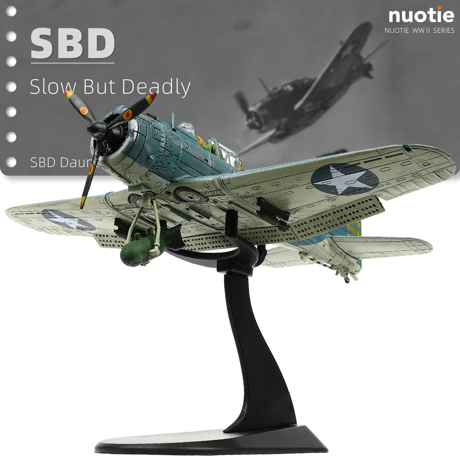 新品 NUOTIE 1/72 ダグラス SBD-2 ドーントレス ダイブ ボンバー