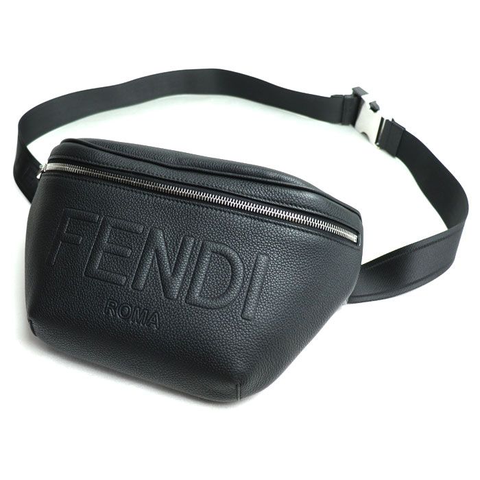 FENDI フェンディ FF金具 ベルト シルバー ブラック イタリア製 07