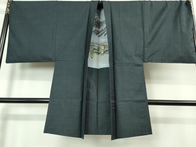 平和屋着物 上 男性 本場大島紬 アンサンブル 長羽織 100亀甲 総詰め kh 5