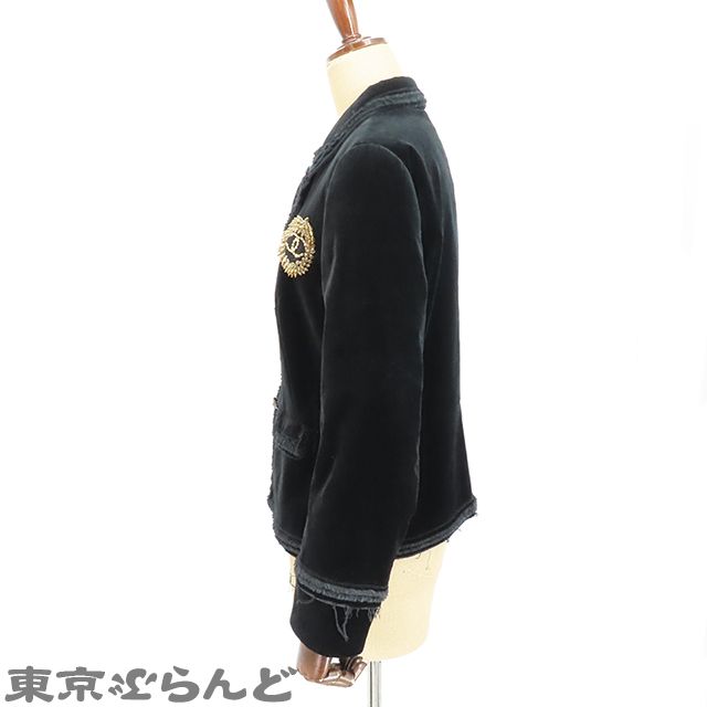 シャネル CHANEL ココマークエンブレム ベロアジャケット