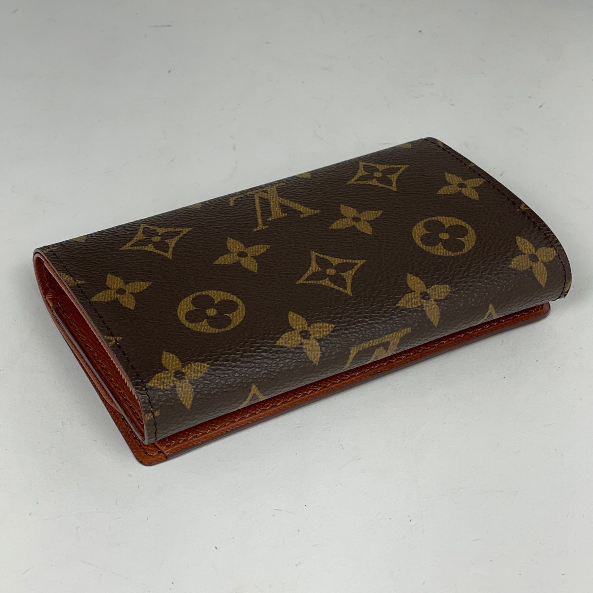 【ジャンク品】ルイ・ヴィトン Louis Vuitton ポルト モネ ビエ トレゾール 札入れ 小銭入れ 三つ折り財布 モノグラム ブラウン M61730 レディース 【中古】