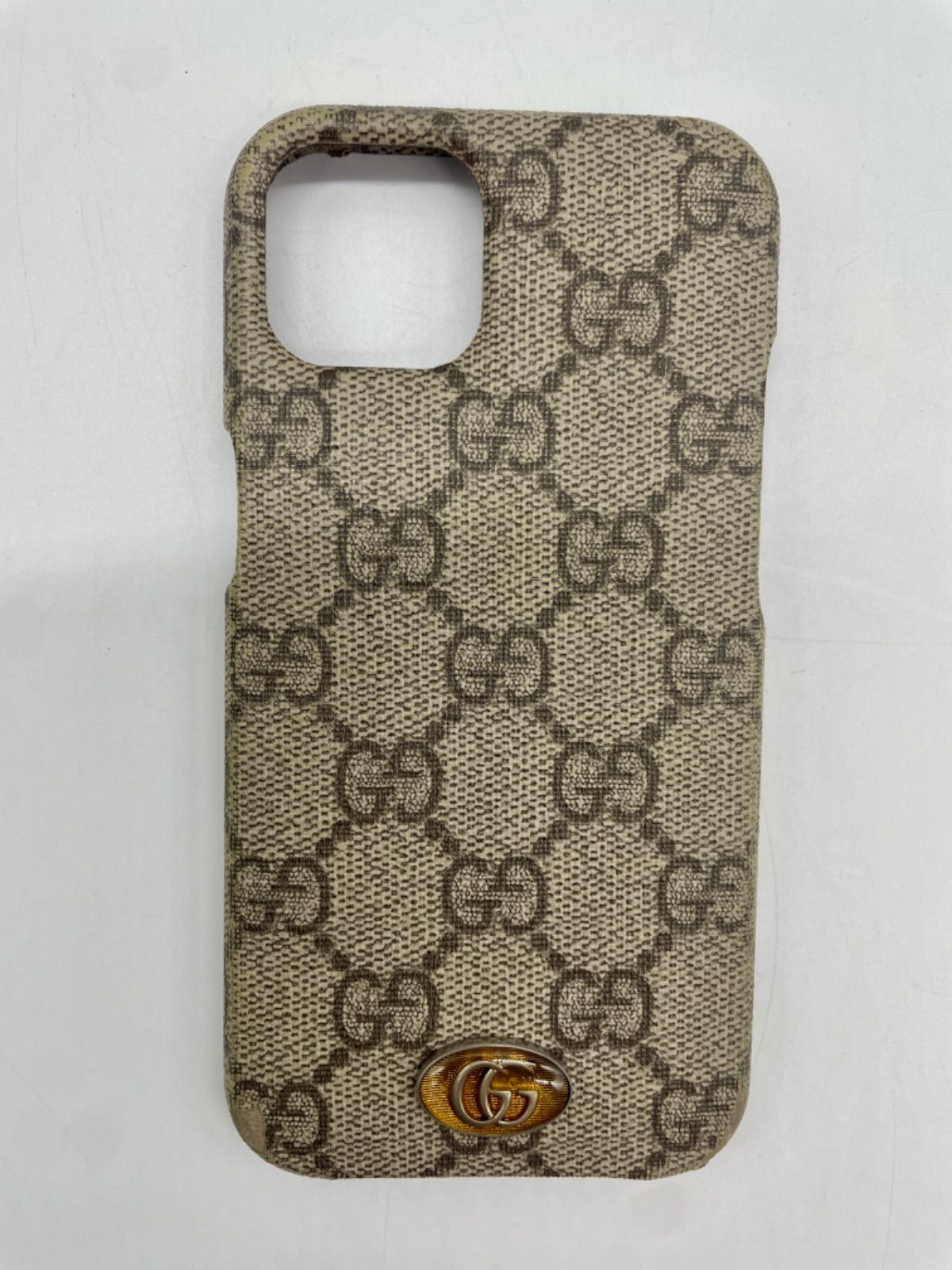 ◎GUCCI グッチ I phone13 ケース GG スプリーム スレあり 荏原