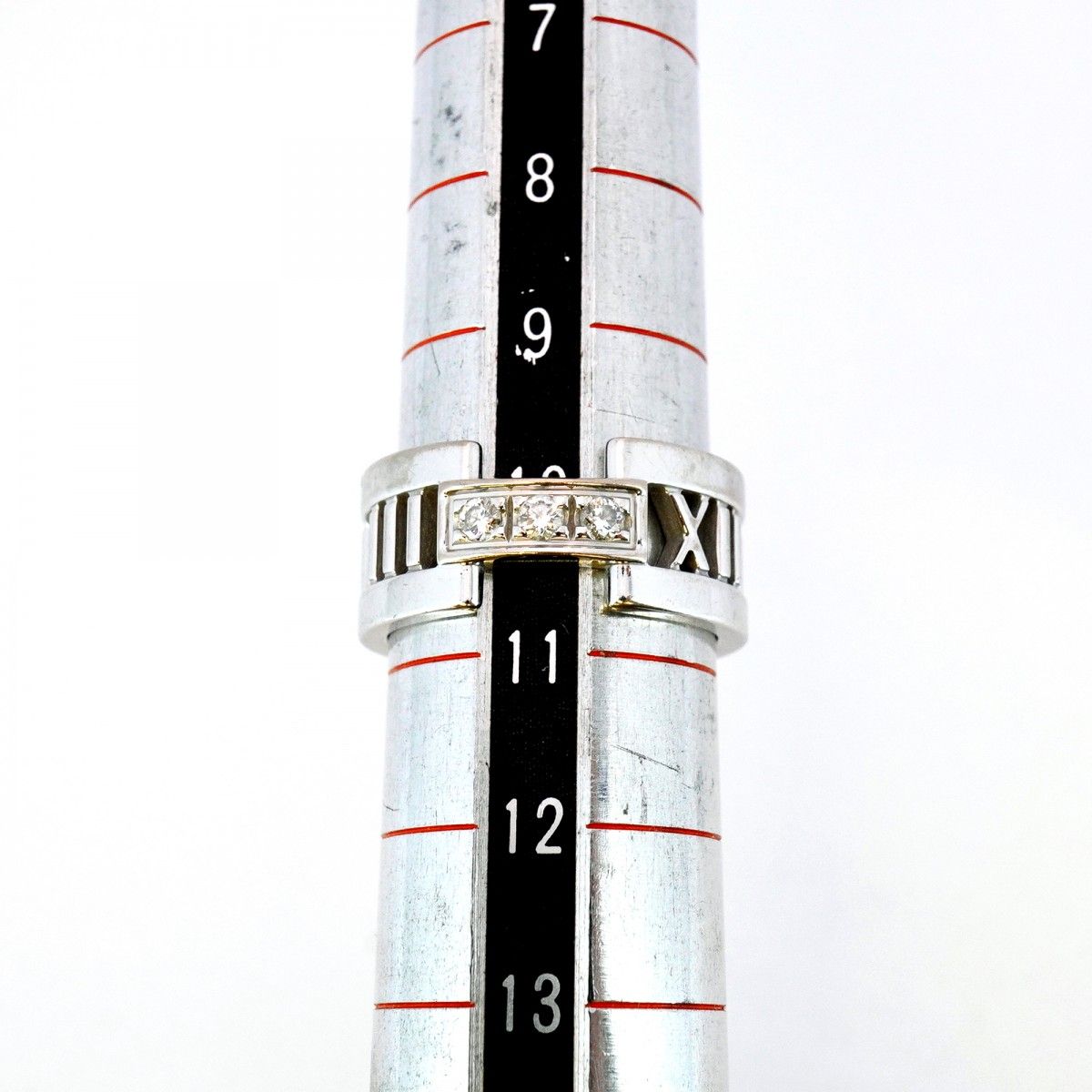 5jib0352】ティファニー リング オープンアトラス 3PD K18WG ホワイト  