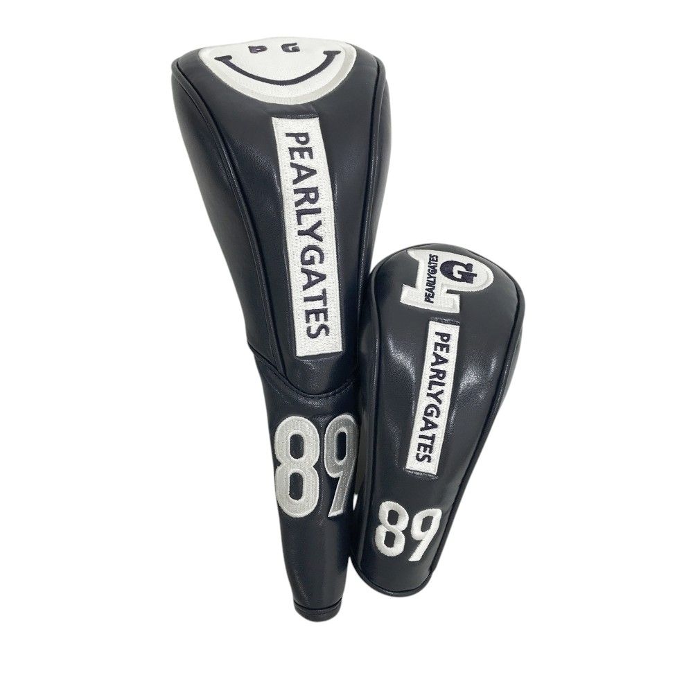 PEARLY GATES パーリーゲイツ ヘッドカバー 2点セット ワッペン ネイビー系 FW UT 240101542012 ゴルフウェア ストスト