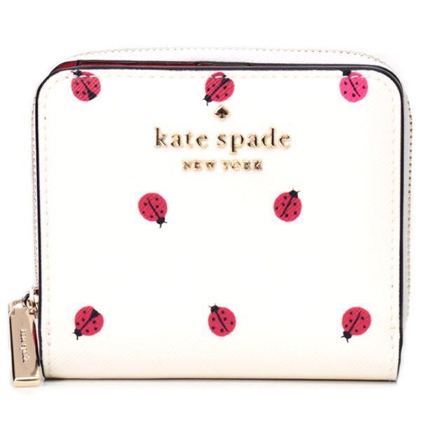 ケイトスペード 財布 katespade レザー ステイシー てんとう虫 ロゴ