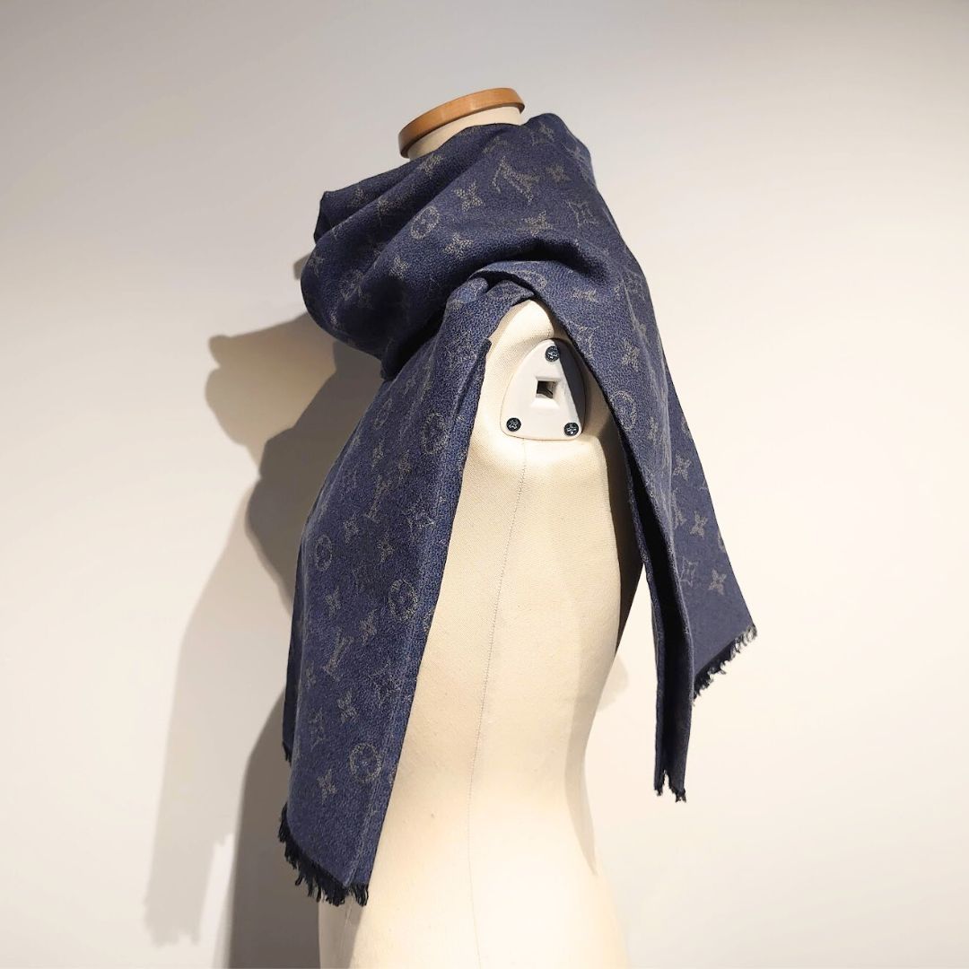 レア品 LOUIS VUITTON ルイヴィトン エトールモノグラム ストール 