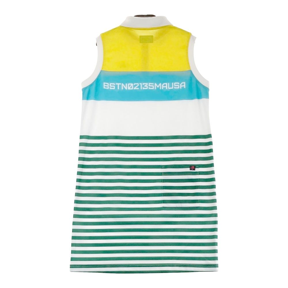 パーリーゲイツ ノースリーブ ワンピース ボーダー ゴルフ 0 パーリーゲイツ PEARLY GATES ワンピース ゴルフウェア ノースリーブ