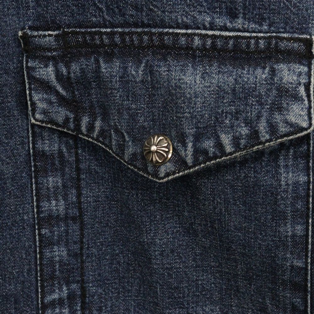 CHROME HEARTS (クロムハーツ) （JVP） DENIM WESTERN 袖クロス