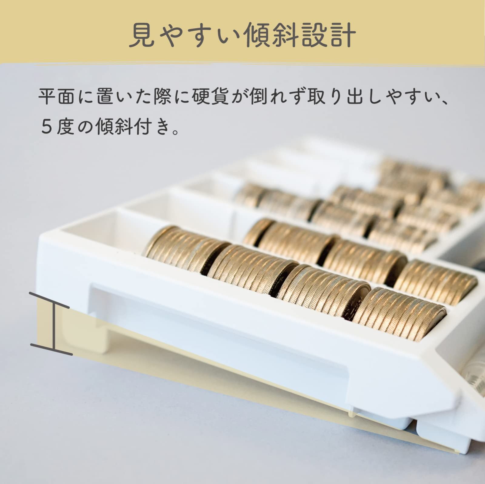 在庫処分】硬貨収納 100円 イベント特化型コイントレー 500円専用 コインカウンター CX-2000 カール事務器(CARL) ホワイト -  メルカリ