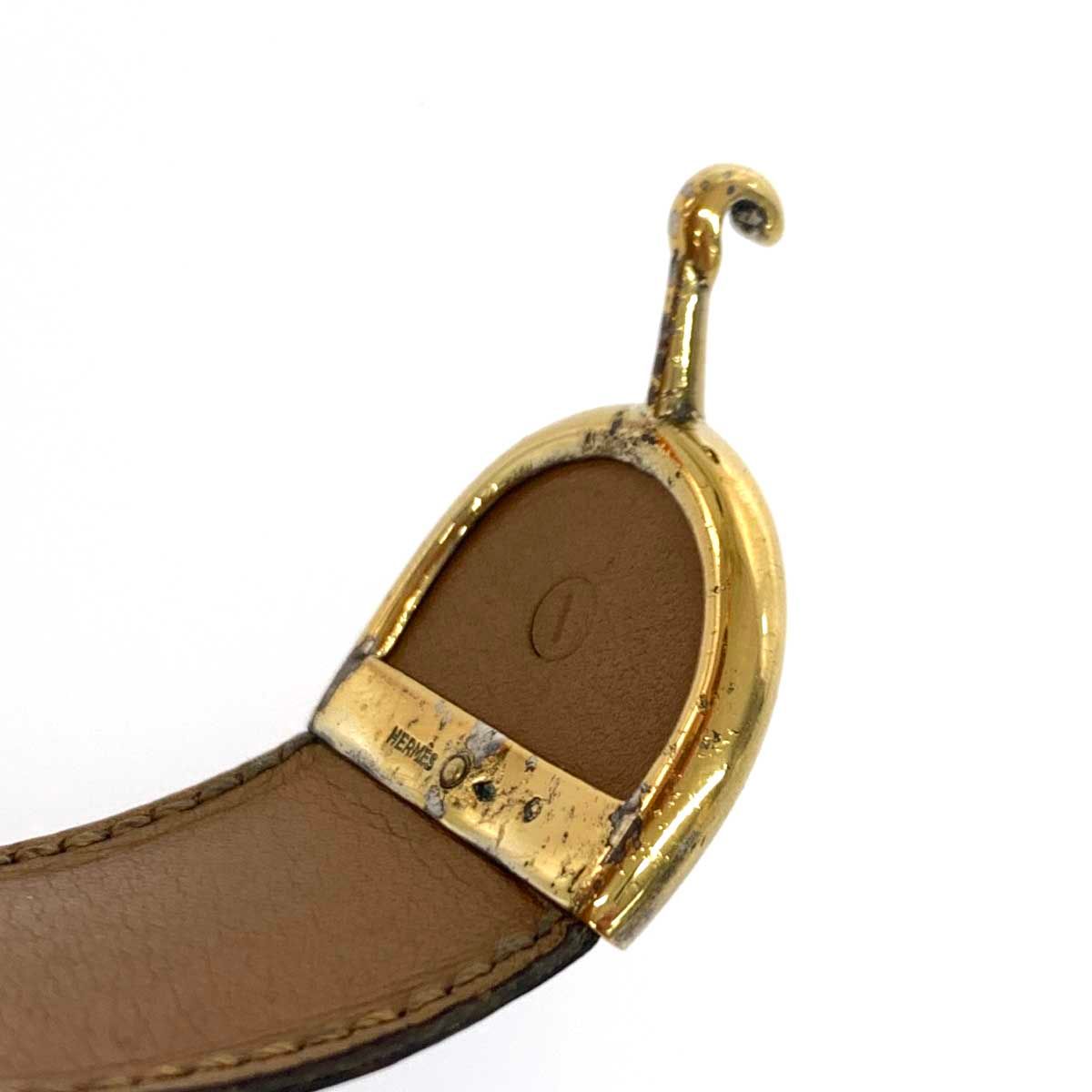 ◆美品◆ 希少 HERMES エルメス バングル クロコダイル レザー ブラック HERMES - 激レア美品エルメスヴィンテージカデナロック