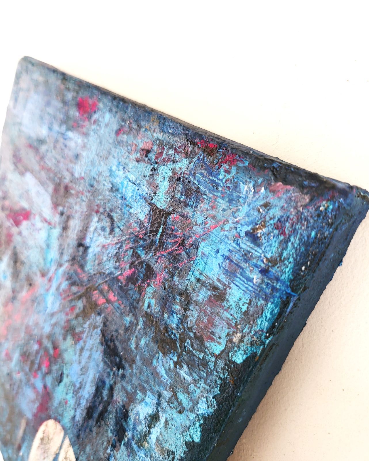 ナンバー3 / テクスチャーアート キャンバス 18×18㎝ S0号 原画のみ