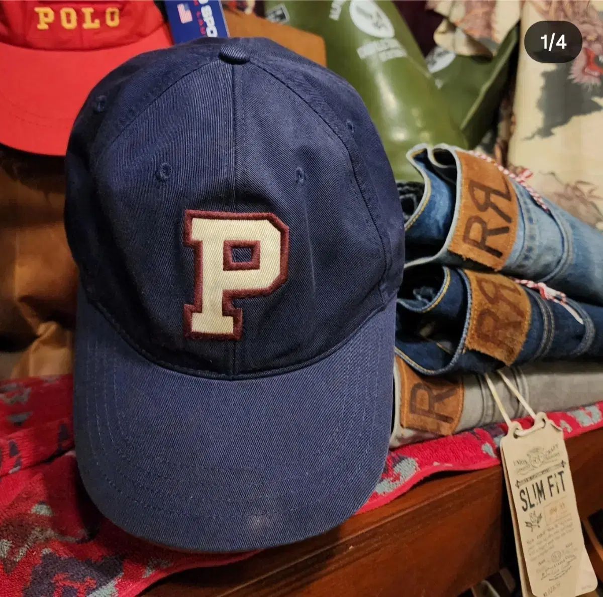 90s POLO SPORT ポロスポーツ ユニーク ボールキャップ