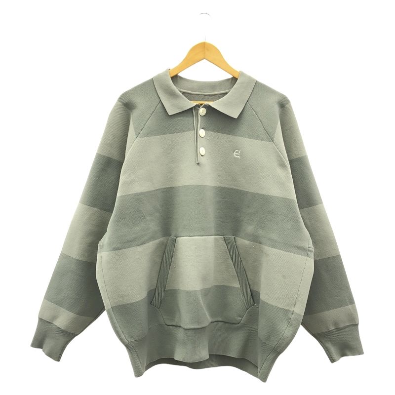 Evisen KNIT RUGBY SHIRT XL グレー エビセン 92