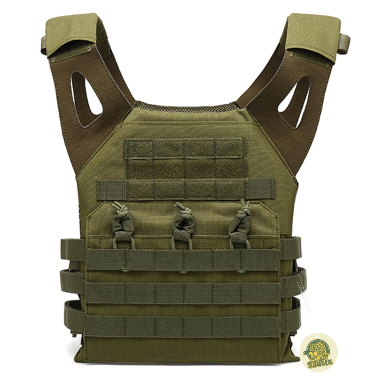 Size Free Size_Color グリーン Sabsta プレートキャリア タクティカル ベスト サバゲー プレキャリ MOLLE グリーン
