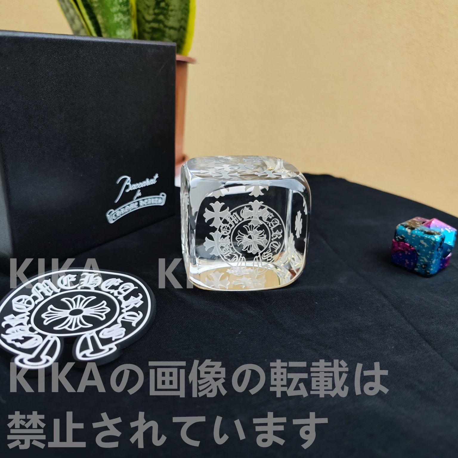 新作  クロムハーツ × バカラ  CHROME HEARTS   サイコロ  置物