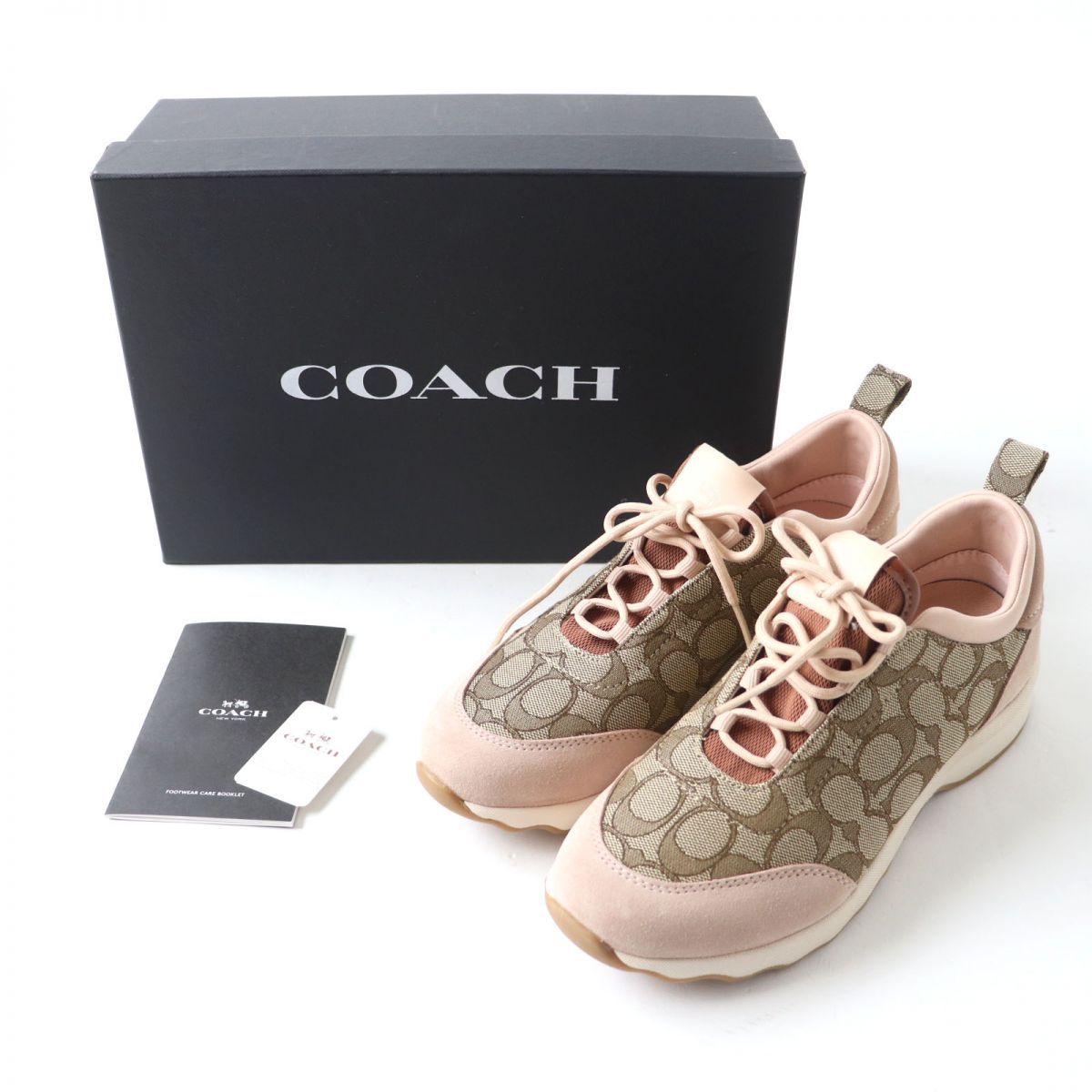 未使用品☆COACH コーチ FG3153 シグネチャー キャンバス×スウェード