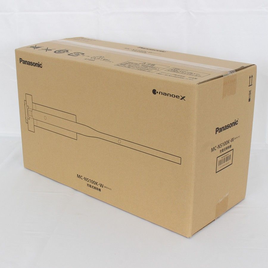 パナソニック MC-NS100K-W セパレート型コードレススティック掃除機 クリーンドック付き 紙パックレス式 1.5kg Panasonic 本体