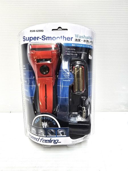 【中古未使用品】 ヒロ・コーポレーション 充電式 スーパースムーザー RSM-625RD 清潔 水洗い可能 YR-18250