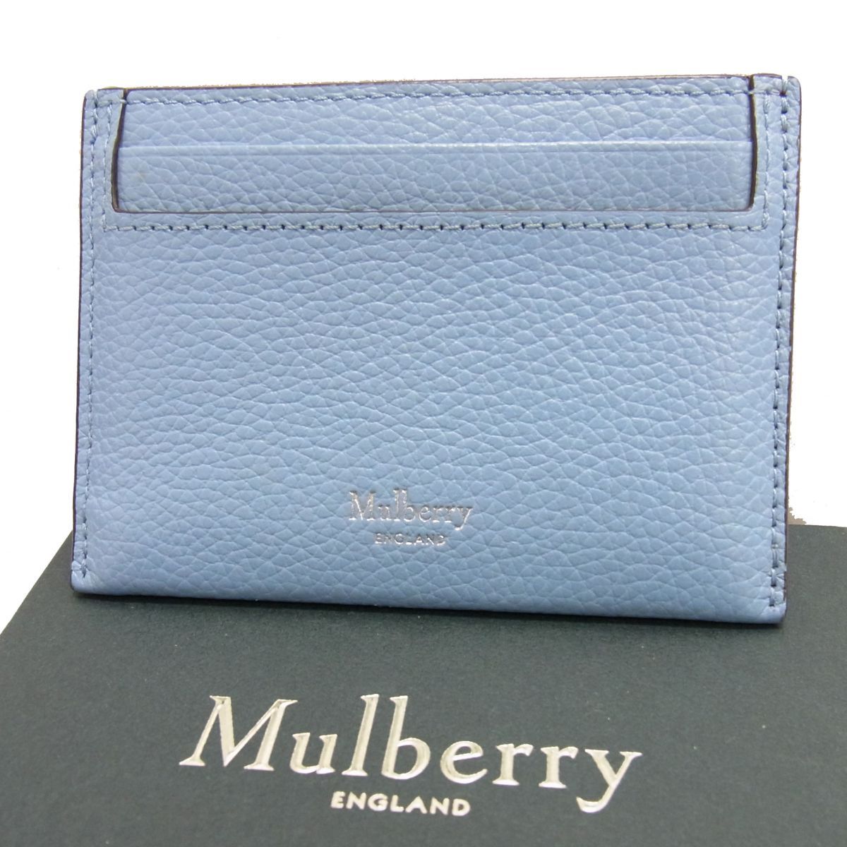 極美品 定価29.700円☆MULBERRY マルベリー クレジットカードスリップ レザーカードケース 本