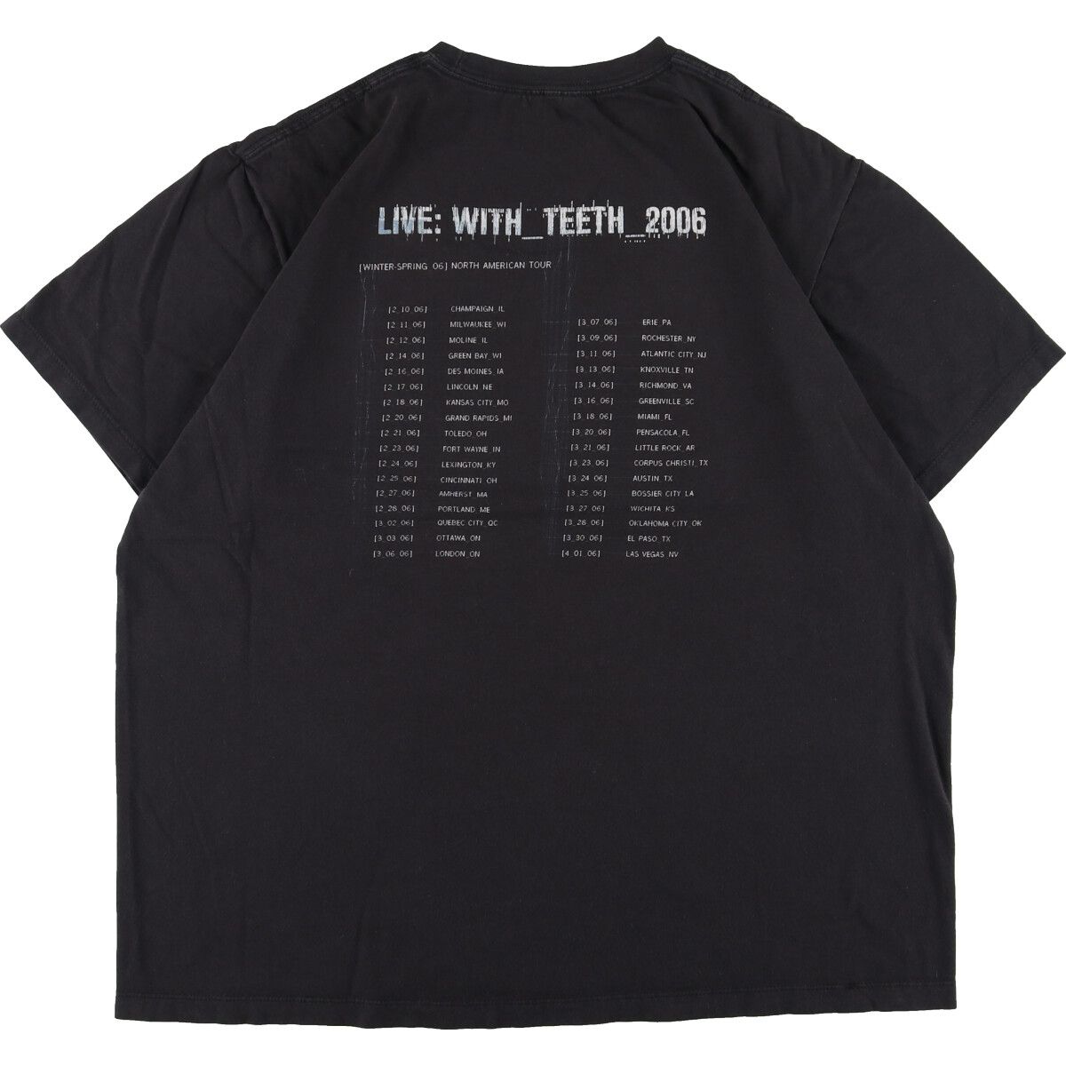 希少 00's Nine Inch Nails Tour 2006 Tシャツ 希少 00's Nine Inch Nails Tour 2006 Tシャツ