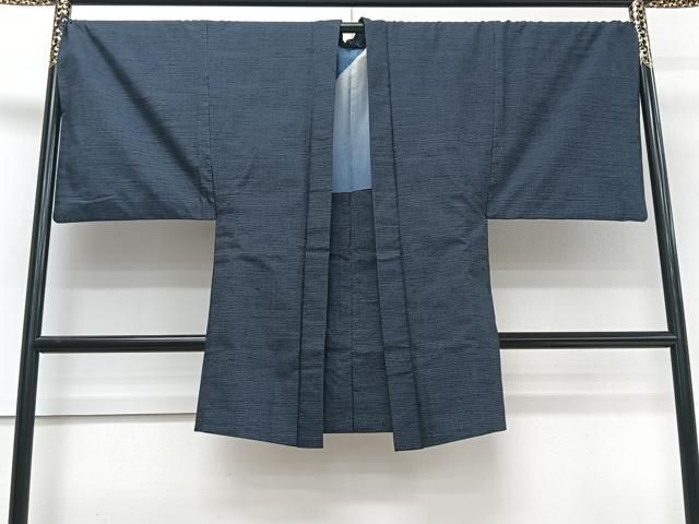 平和屋着物＃男性 長羽織 紬地 100亀甲 総詰め キングサイズ 正絹 CAAT5946id