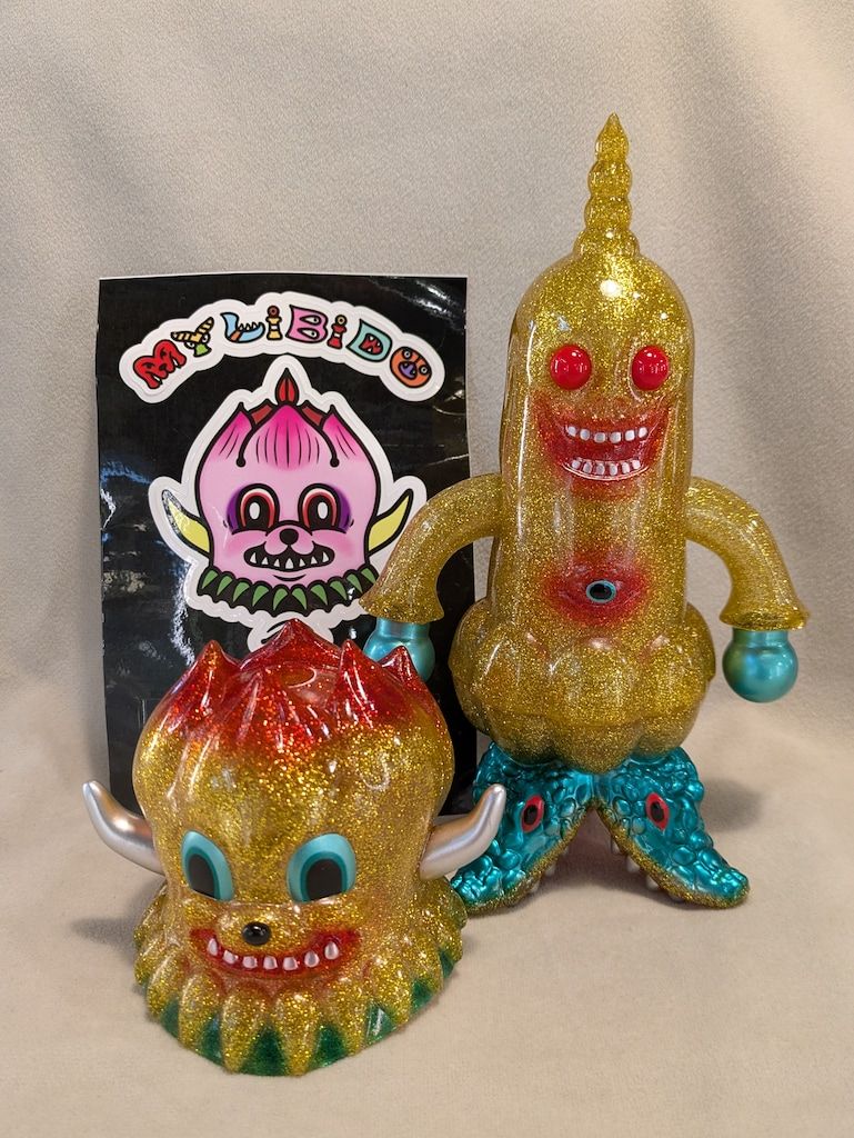 Black Pearls IZUMONSTER MY LIBIDO リビドーくん Black Pearls IZUMONSTER MY LIBIDO リビドーくん ゴールドラメ