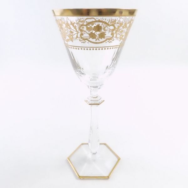 Baccarat バカラ リヴォリ ワイングラス 1客 高さ21cm 金彩 SC4925T
